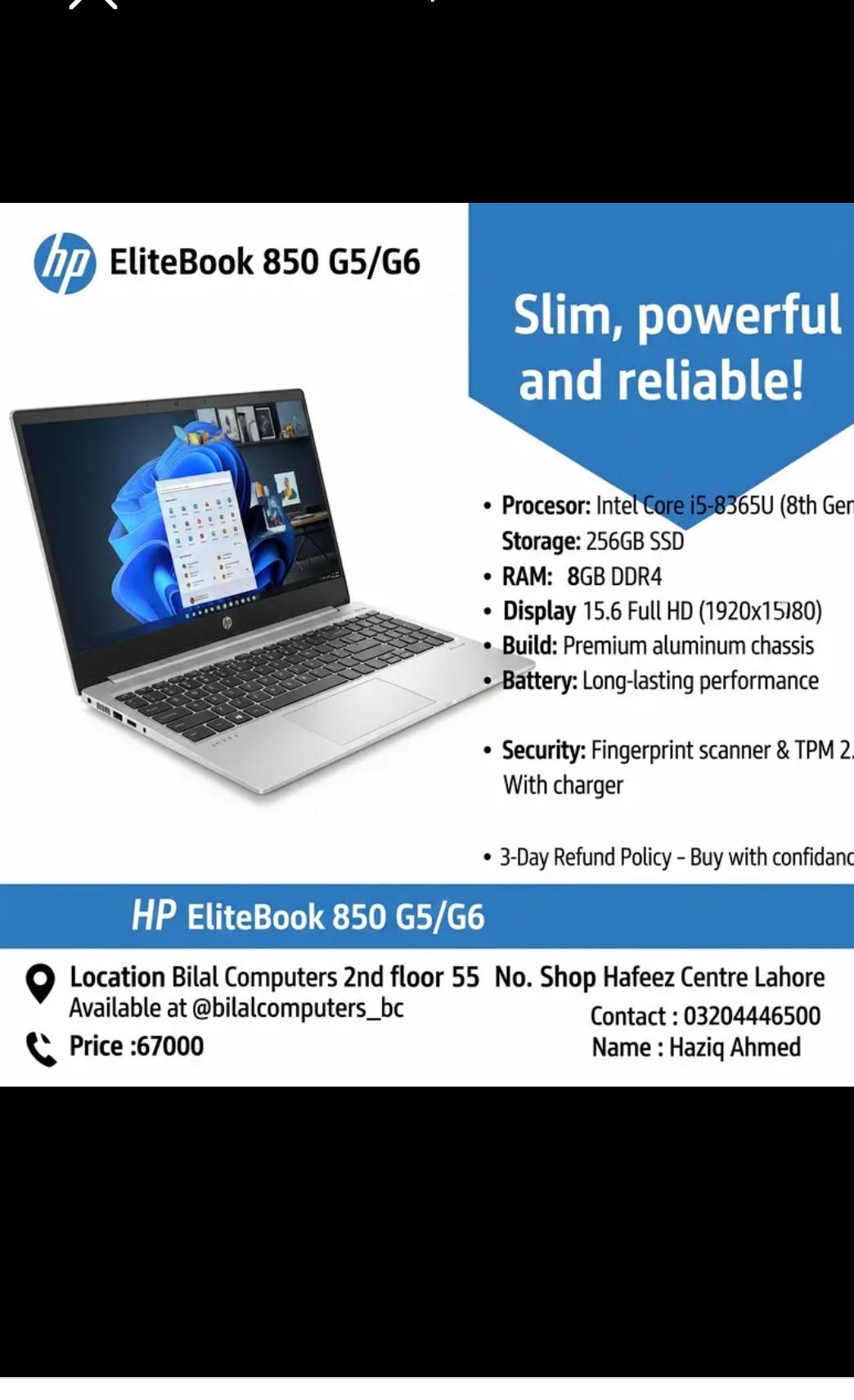 Hp elitebook laptop